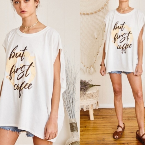 💝Boutique☕️Organic Oversized Tee☕️ - Picture 3 of 4